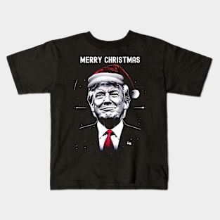 Donald Trump Christmas Merry Christmas MAGA Trump Kids T-Shirt